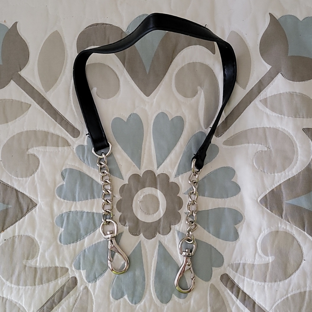 Miche Petite bag strap with chain links.